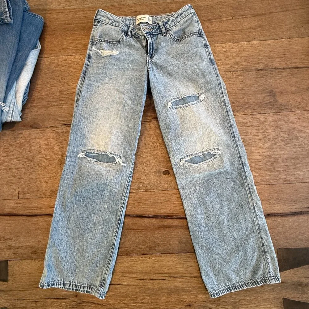 Abercrombie Kids Low Rise Baggy Jeans Size 13/14 - Picture 5 of 8